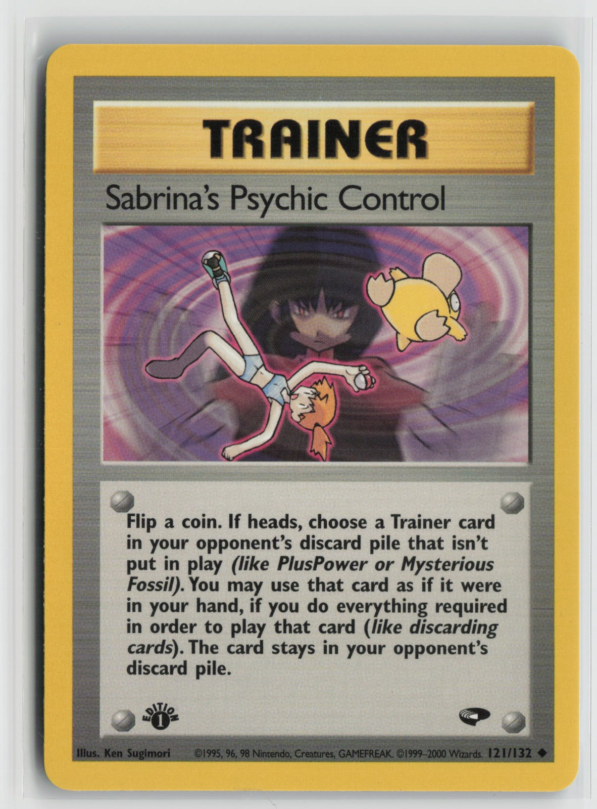 Sabrina's Psychic Control Uncommon 1st Edition G2 121/132 NM