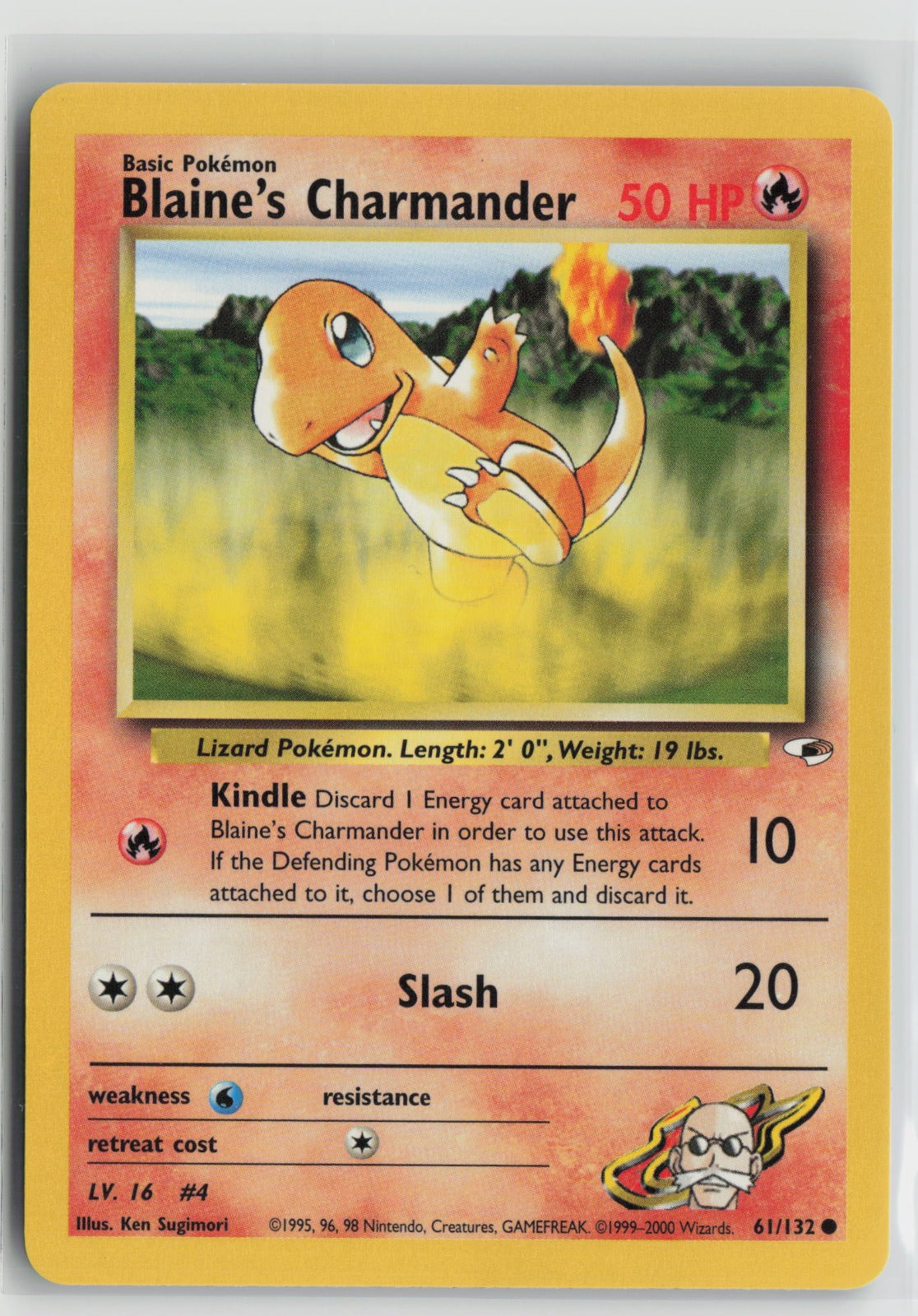 Blaine's Charmander Common Unlimited G1 061/132 NM