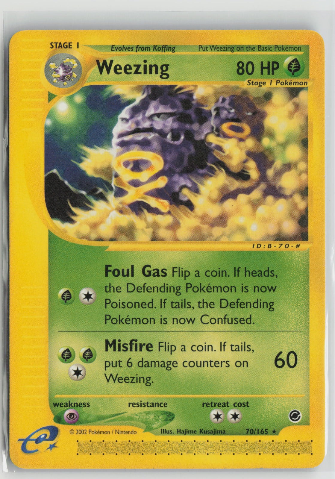 Weezing (70) Rare EX 070/165 LP