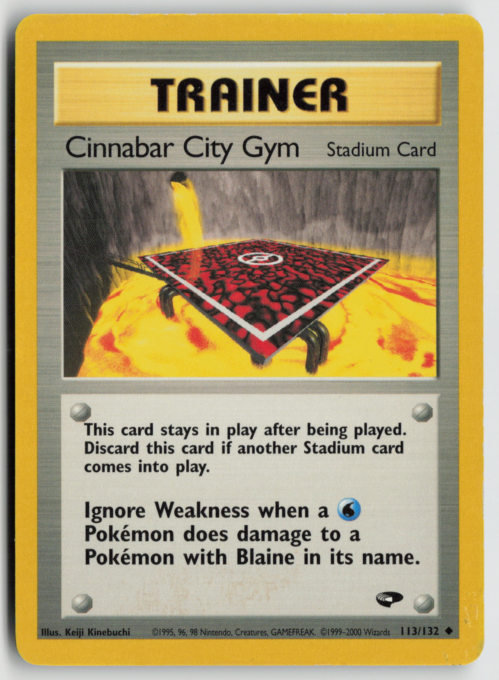 Cinnabar City Gym Uncommon Gym Challenge 113/132 MP