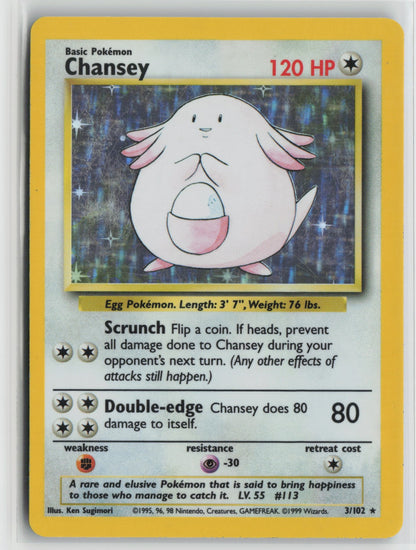 Chansey Holo Rare BS 003/102 LP
