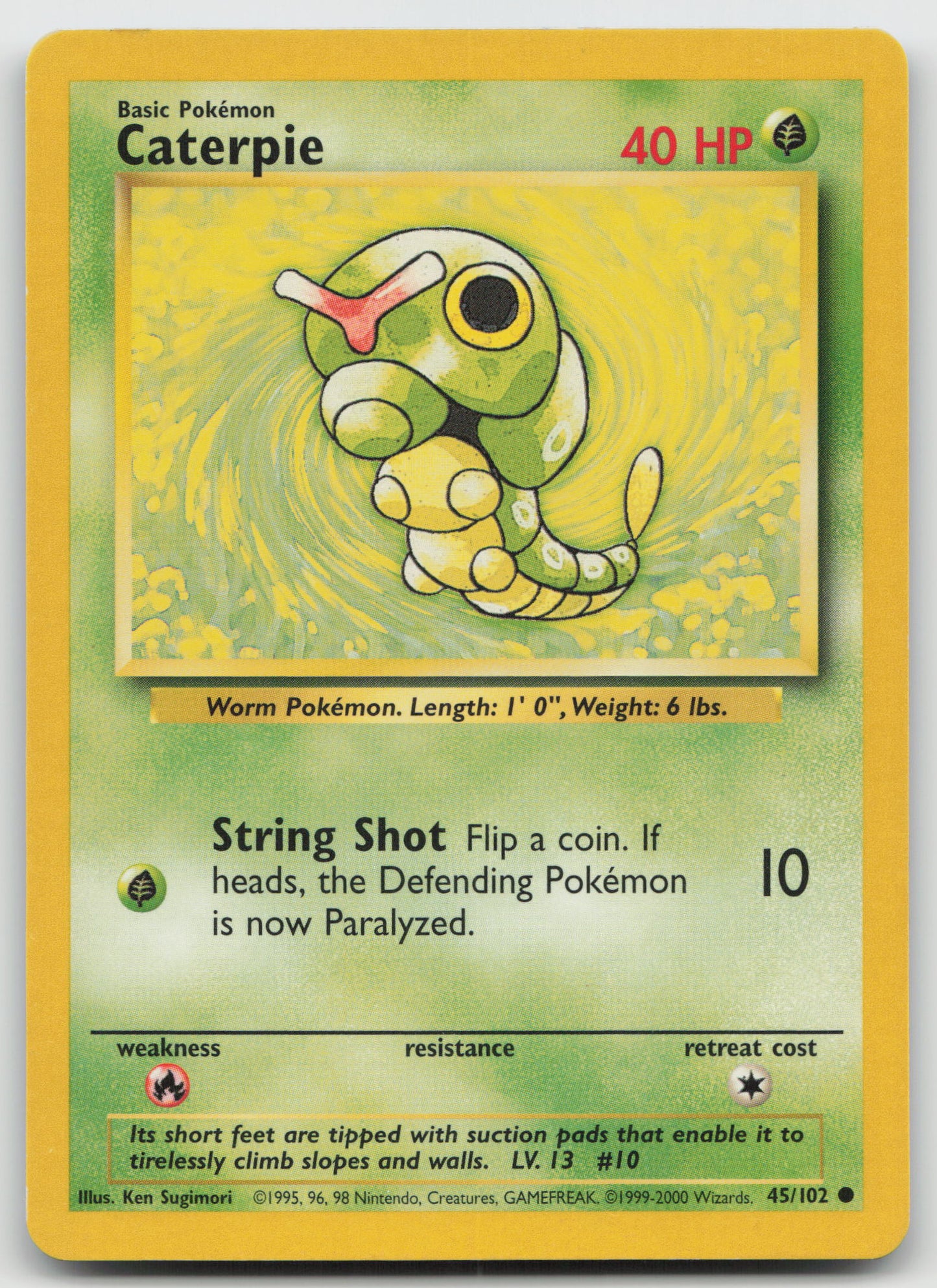 Caterpie Common Base Set 045/102 LP