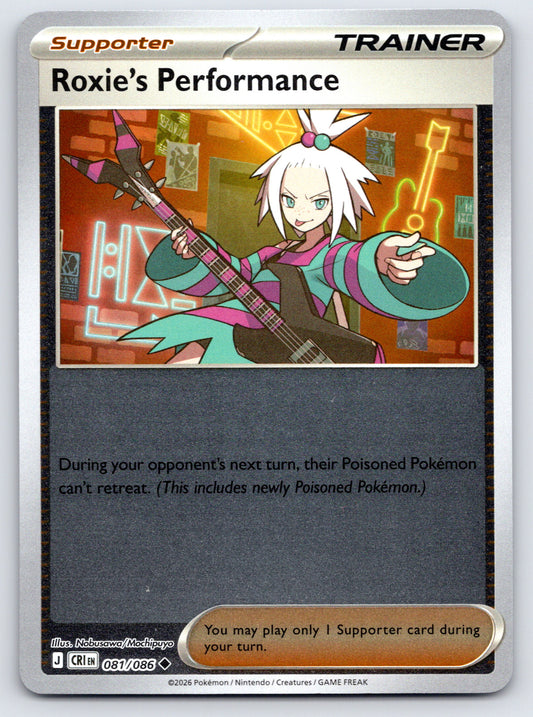Roxie's Performance Uncommon Reverse Holo CRI 081/086 NM