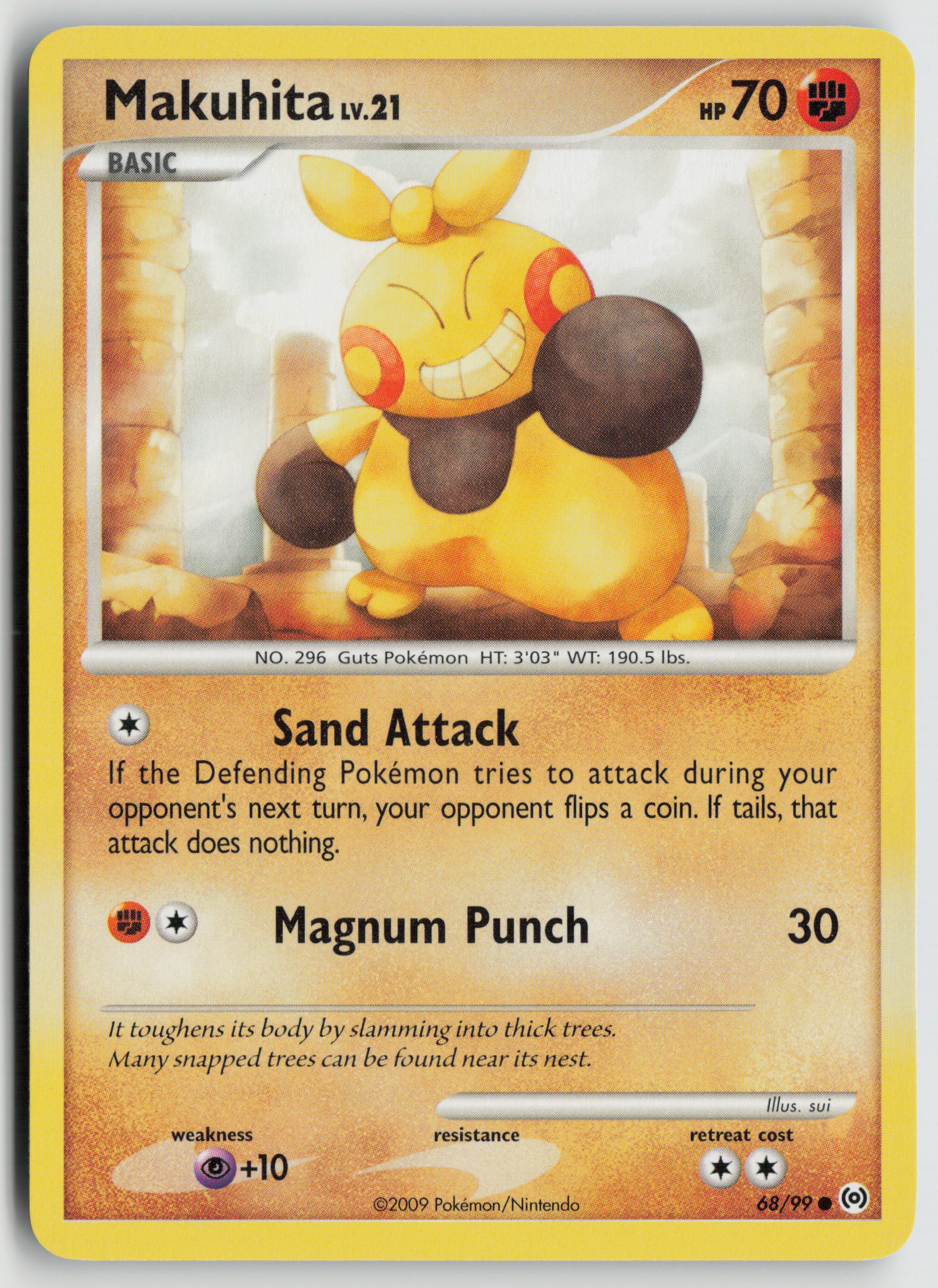 Makuhita Common Arceus 68/99 NM