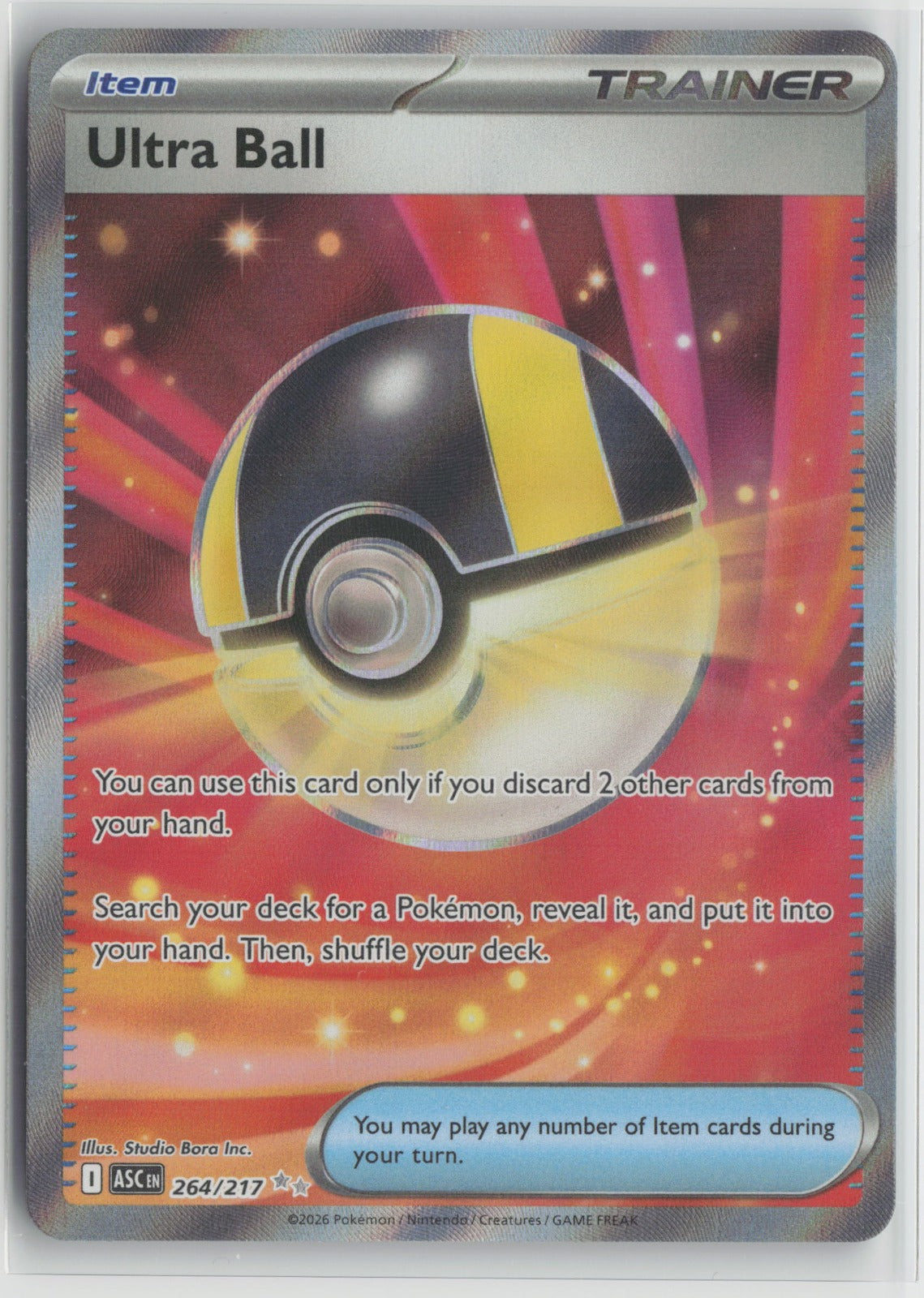 Ultra Ball Ultra Rare Holo ASC 264/217 NM