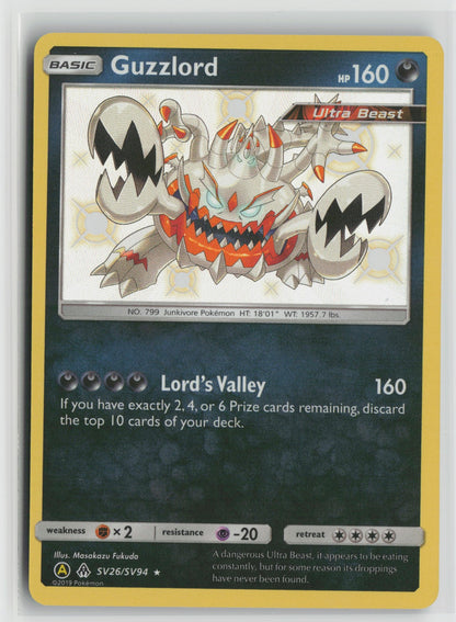Guzzlord Shiny Holo Rare HIF:SV SV26/SV94 NM