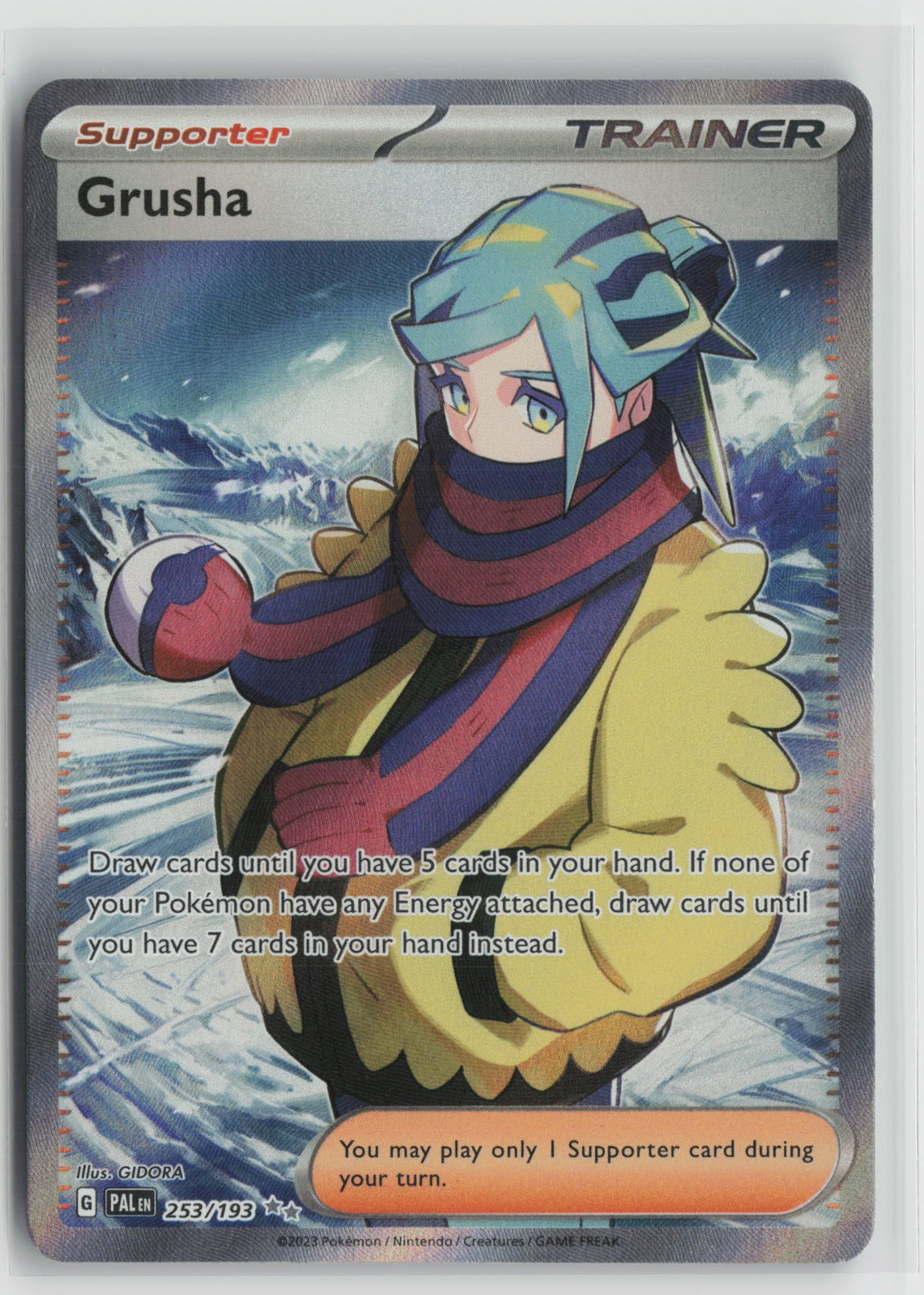 Grusha - Ultra Rare Holo PAL 253/193 NM