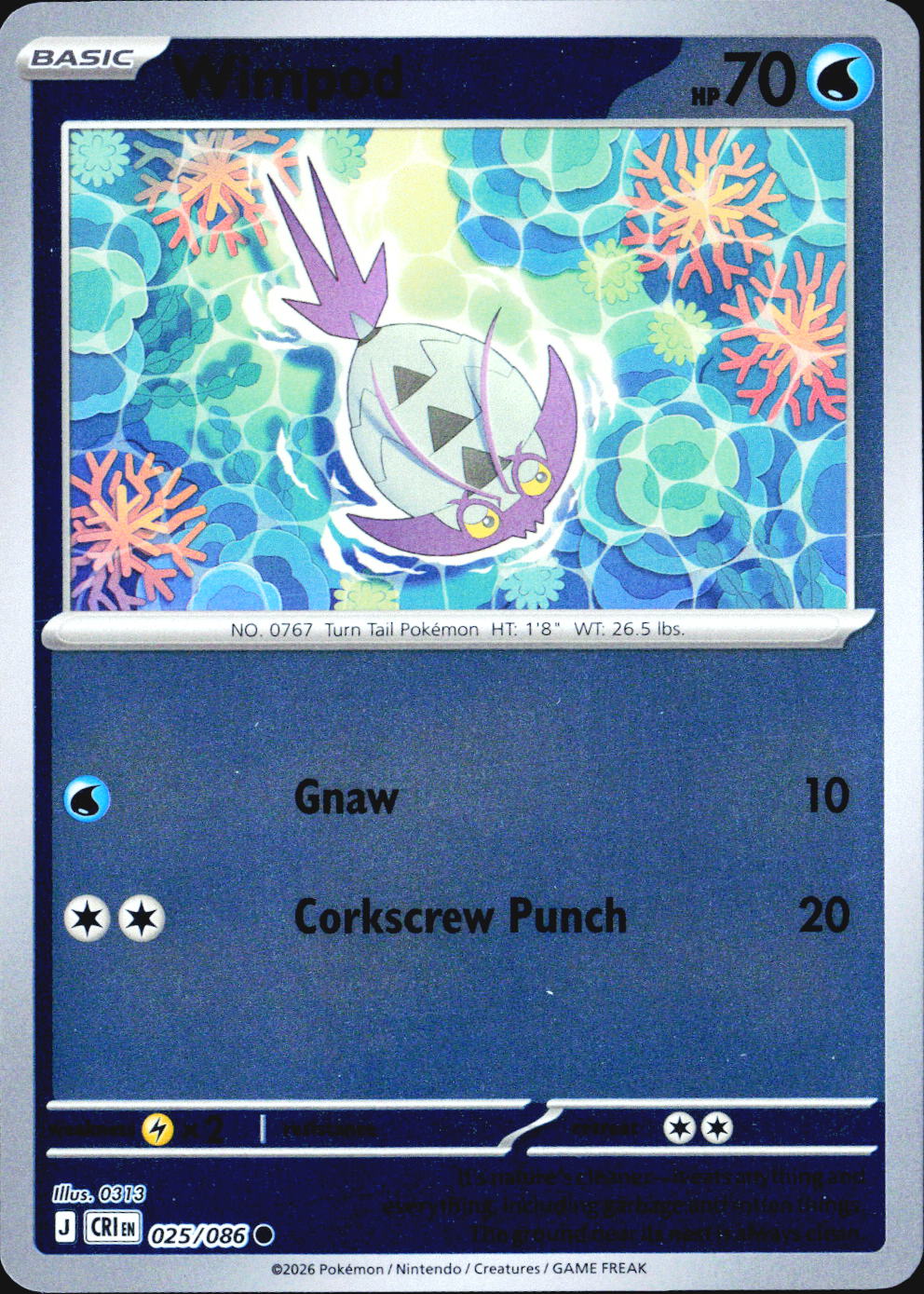 Wimpod Common Reverse Holo CRI 025/086 NM