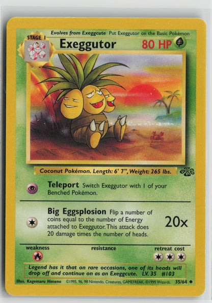 Exeggutor Uncommon Unlimited JU 35/64 LP