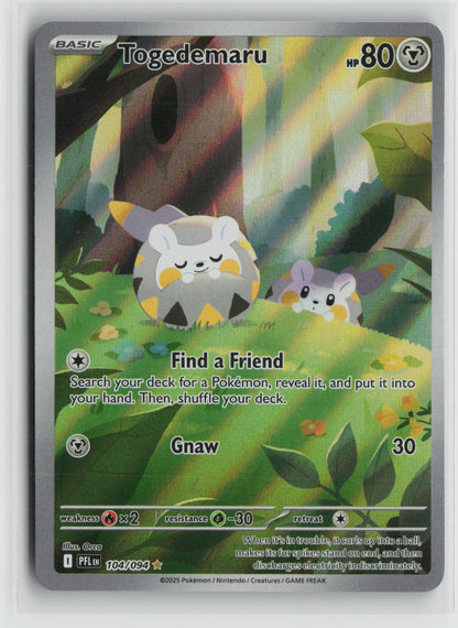 Togedemaru Illustration Rare Holo PFL 104/094 NM