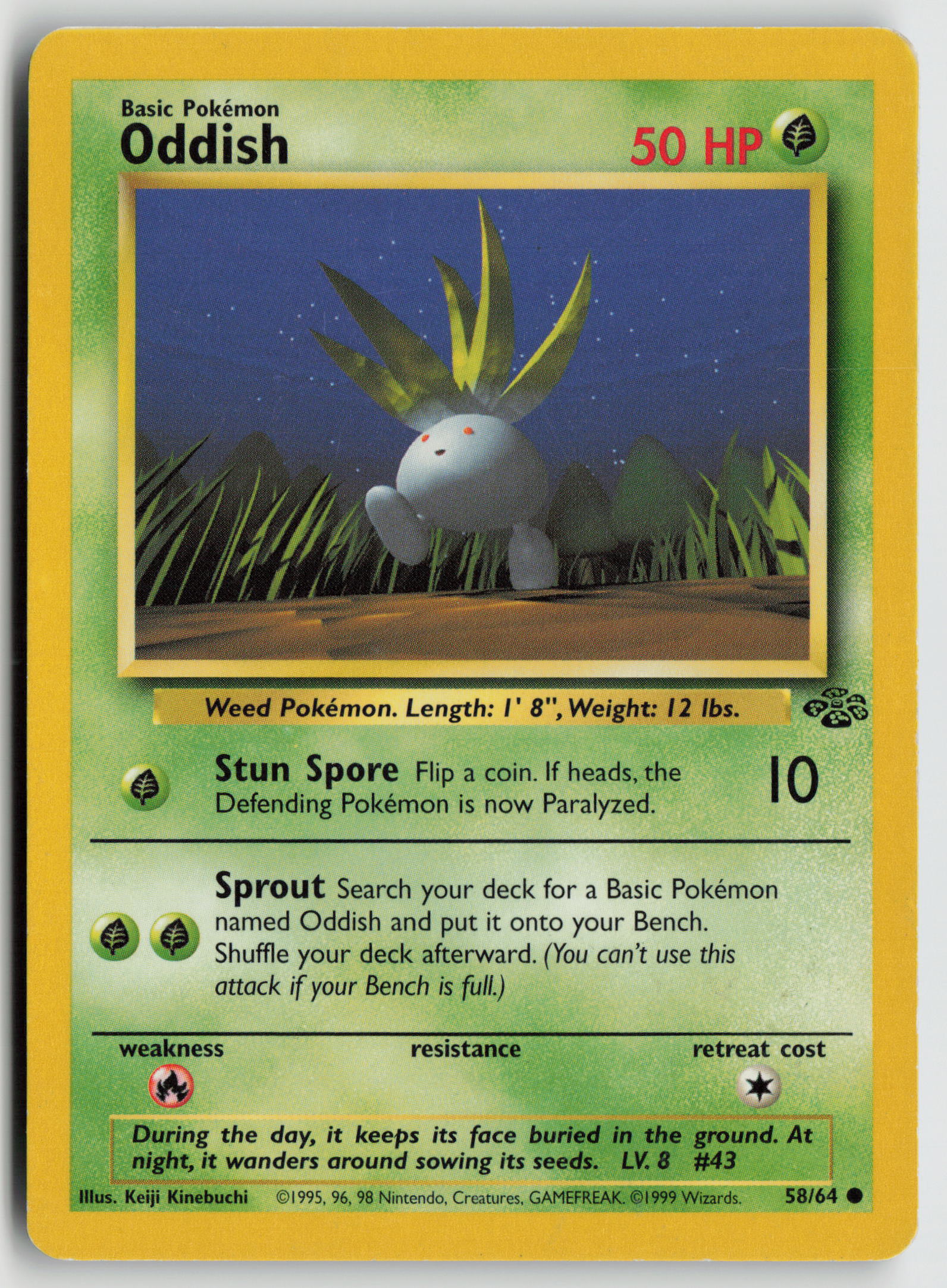Oddish Common Jungle 58/64 MP