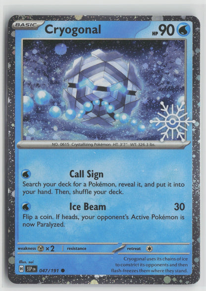Cryogonal (Holiday Calendar) Common Holo MCAP 047/191 NM