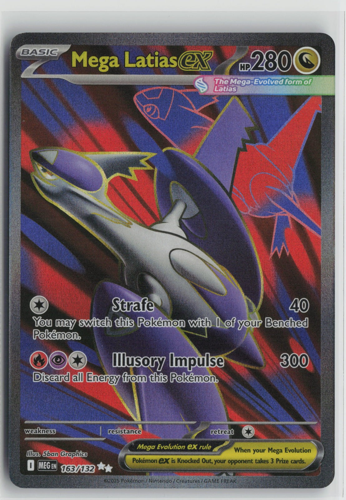 Mega Latias ex Ultra Rare Holo MEG 163/132 NM