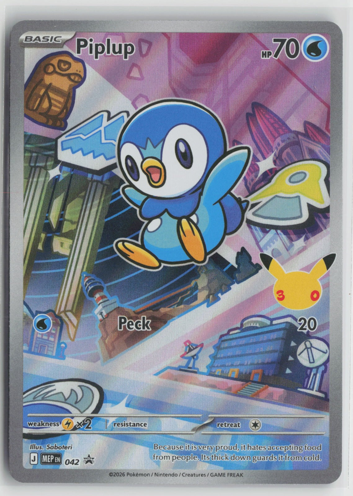 Piplup - Promo Holo MEP 042 NM