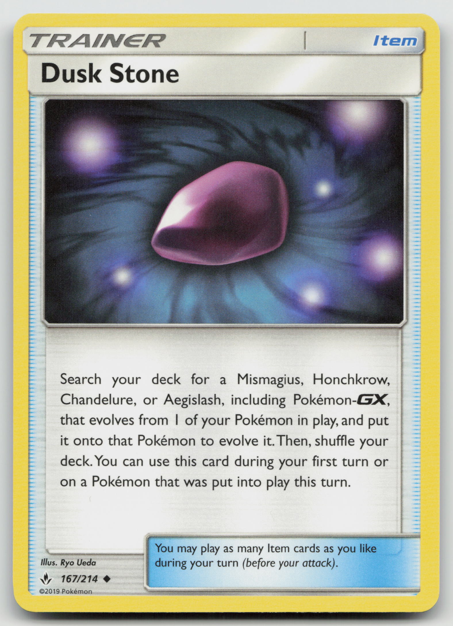 Dusk Stone Uncommon Normal SM10 167/214 NM