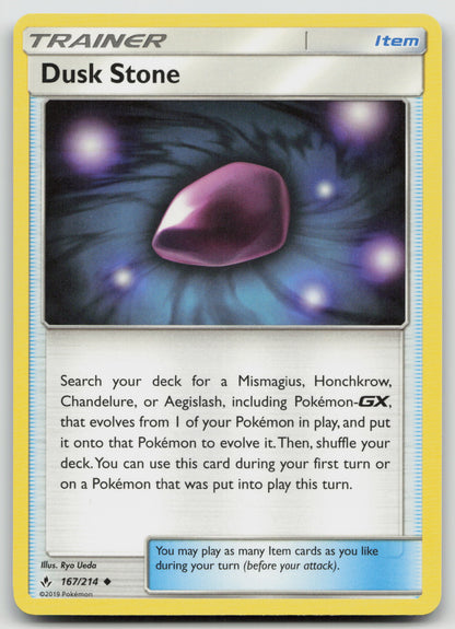 Dusk Stone Uncommon Normal SM10 167/214 NM