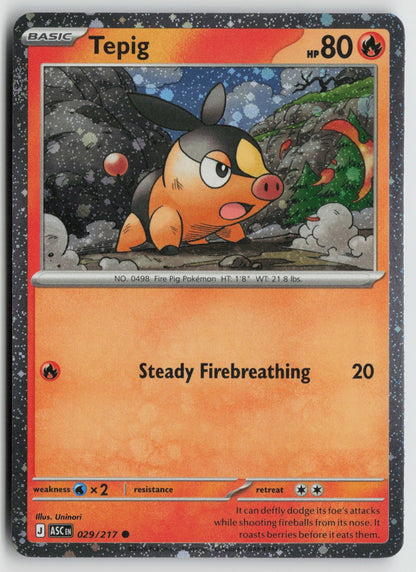Tepig - (Cosmos Holo) Common Holo MCAP 029/217 NM