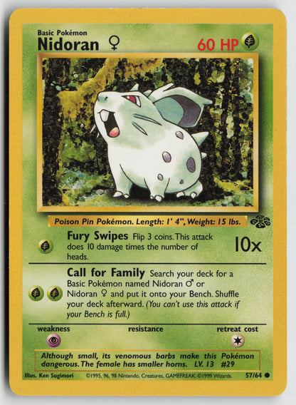 Nidoran F Common Jungle 57/64 MP