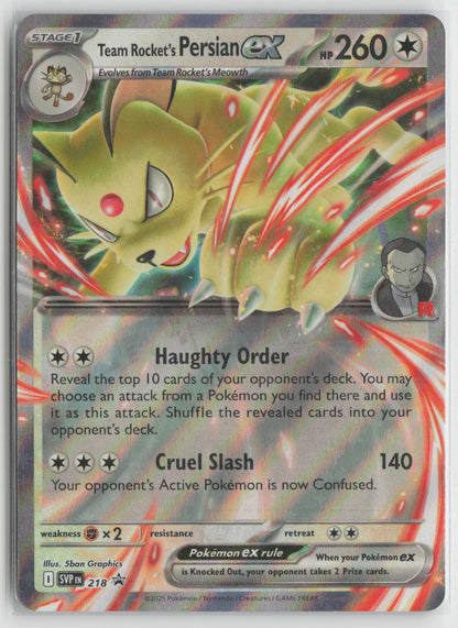 Team Rocket's Persian ex - Promo Holo SVP 218 NM