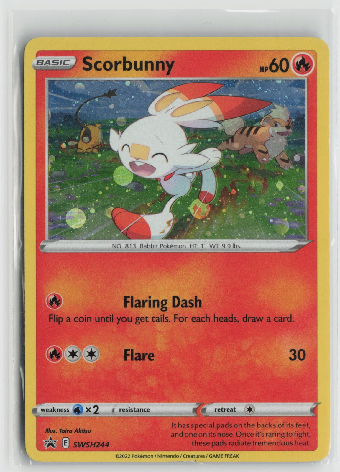 Scorbunny - (Cosmos Holo) Promo Holo SWSD SWSH244 LP