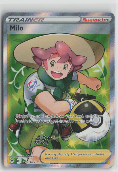 Milo Ultra Rare Holo SWSH10:TG TG27/TG30 NM