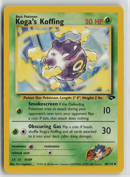 Koga's Koffing (48) Uncommon Unlimited G2 048/132 MP