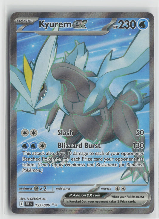 Kyurem ex Ultra Rare Holo BLK 157/086 NM