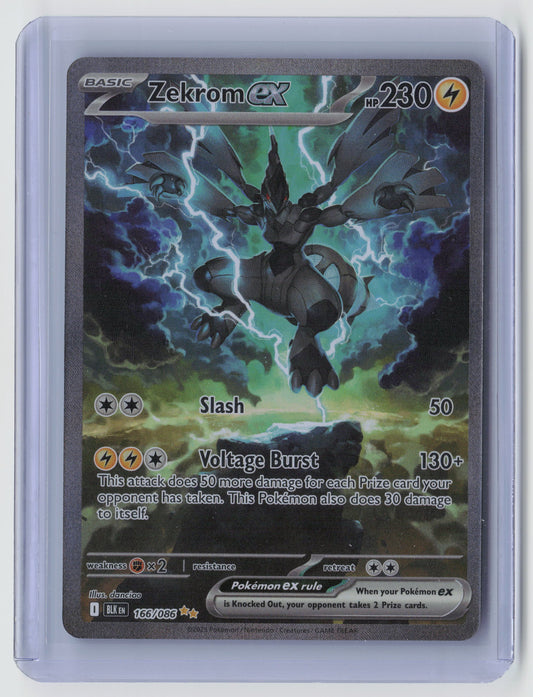 Zekrom ex - Special Illustration Rare SV: Black Bolt 166/086 NM