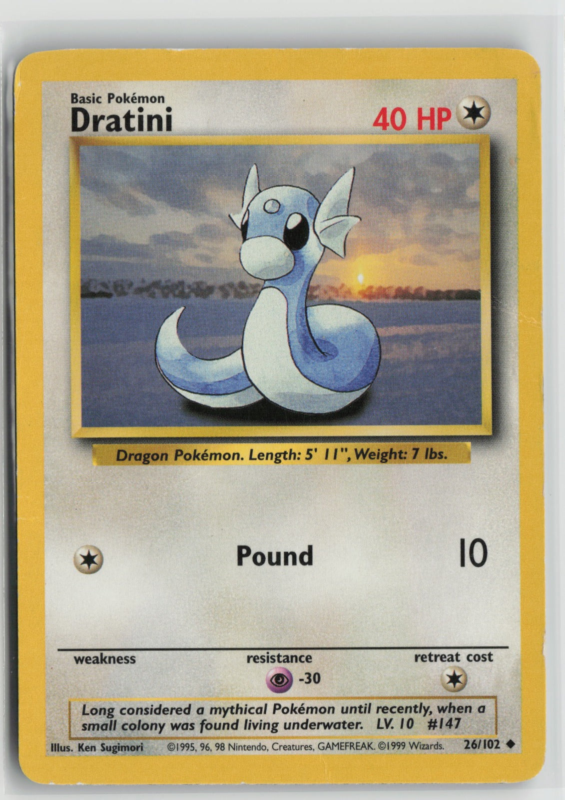 Dratini Uncommon BS 026/102 HP
