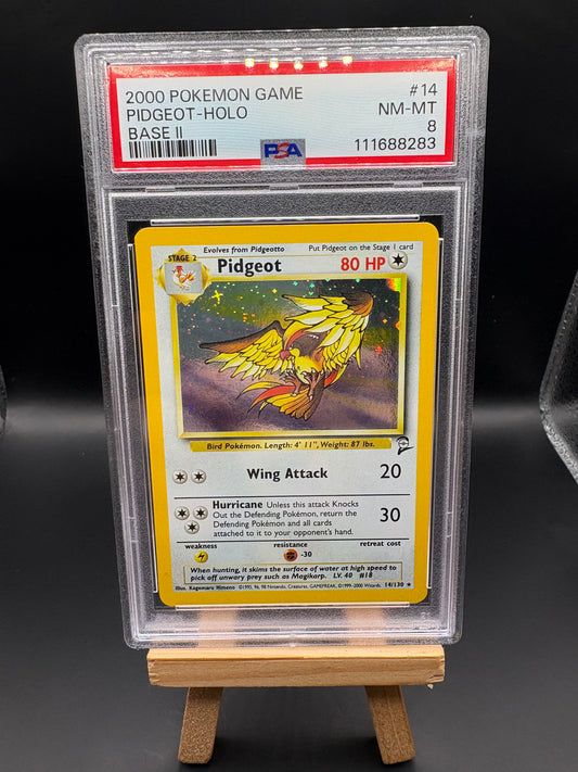 Pidgeot - Base Set II #14/130 - PSA 8
