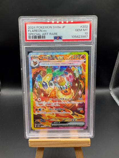 JAPANESE Flareon EX - Terastal Fest EX #202/187 - PSA 10