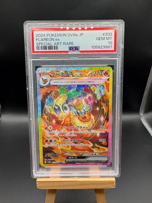 JAPANESE Flareon EX - Terastal Fest EX #202/187 - PSA 10