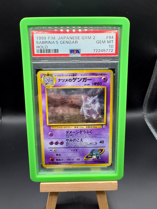 JAPANESE Holo Sabrina's Gengar - Gym 2 #94 - PSA 10