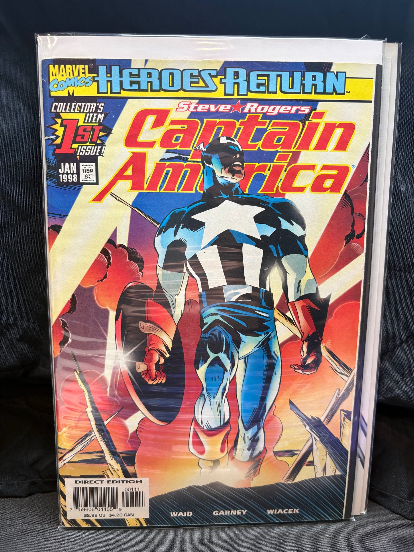 Captain America 1st Issue - Heroes Return - JAN '98