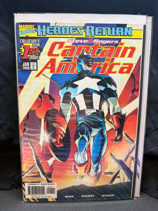 Captain America 1st Issue - Heroes Return - JAN '98