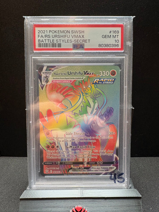 Single Strike Urshifu VMAX - SWSH Battle Styles #167/163 - PSA 10