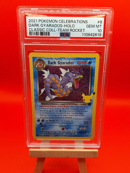 Dark Gyarados - Classic Coll - Team Rocket #8/82 - PSA 10