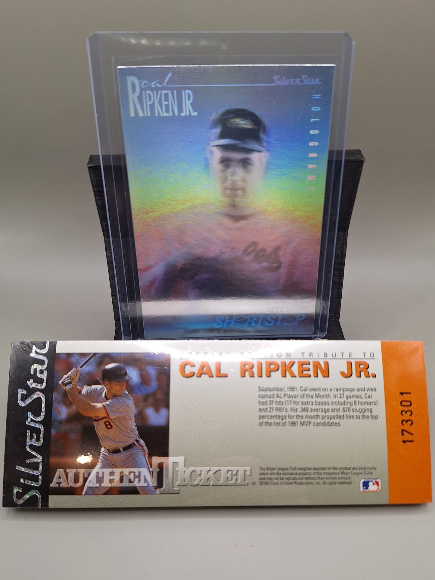 Cal Ripken Jr. 1991 - Silver Star Holograms with AuthenTicket