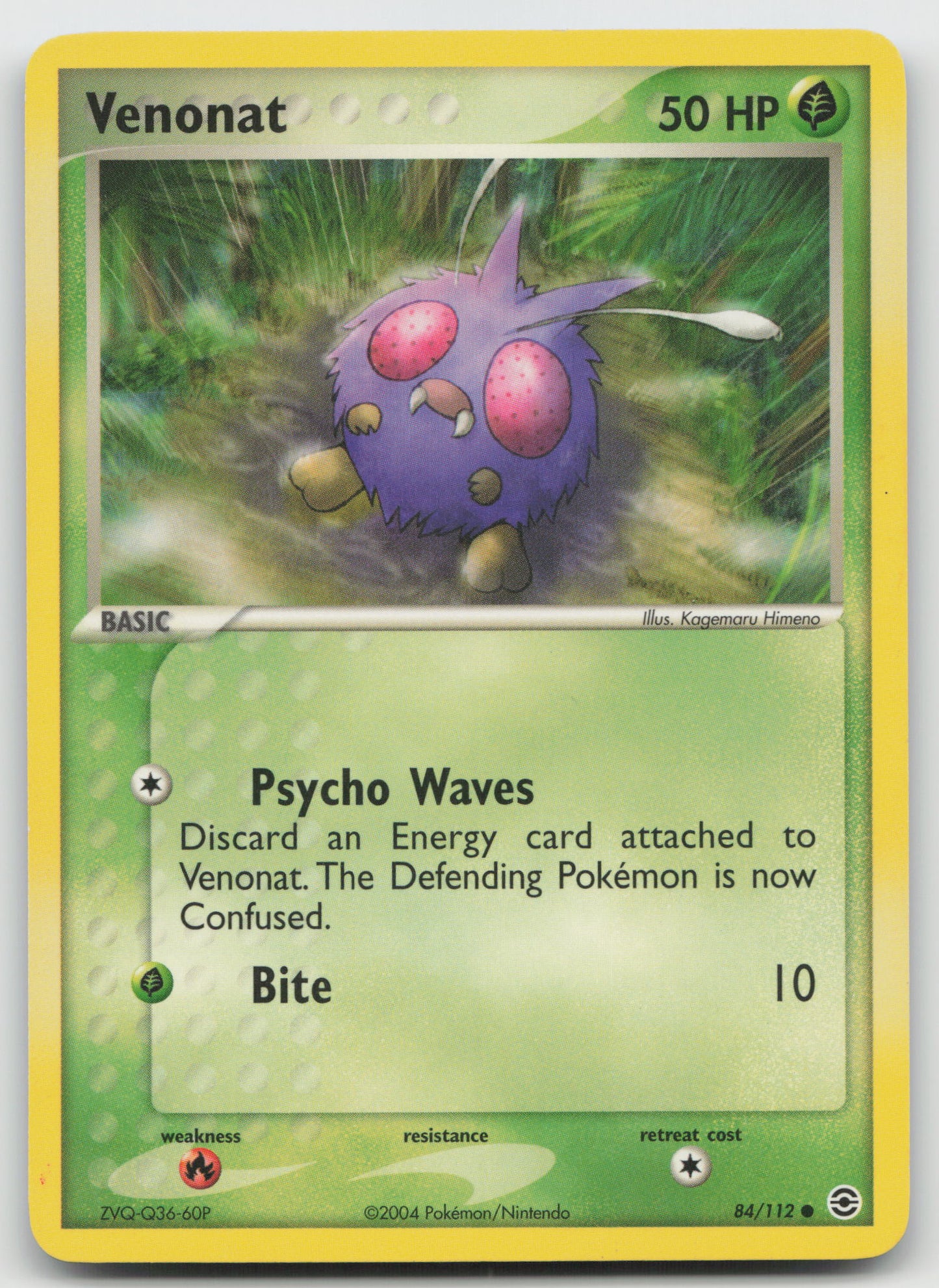 Venonat Common FireRed & LeafGreen 84/112 LP