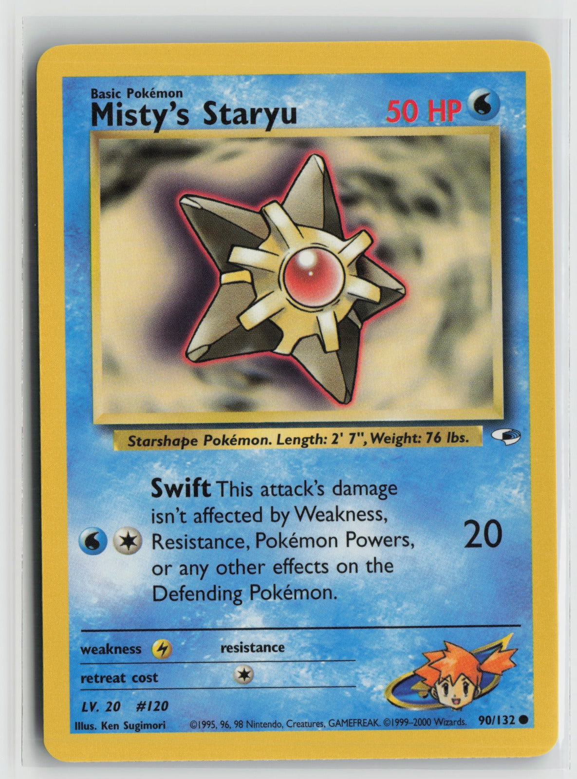 Misty's Staryu Common Unlimited G1 090/132 NM