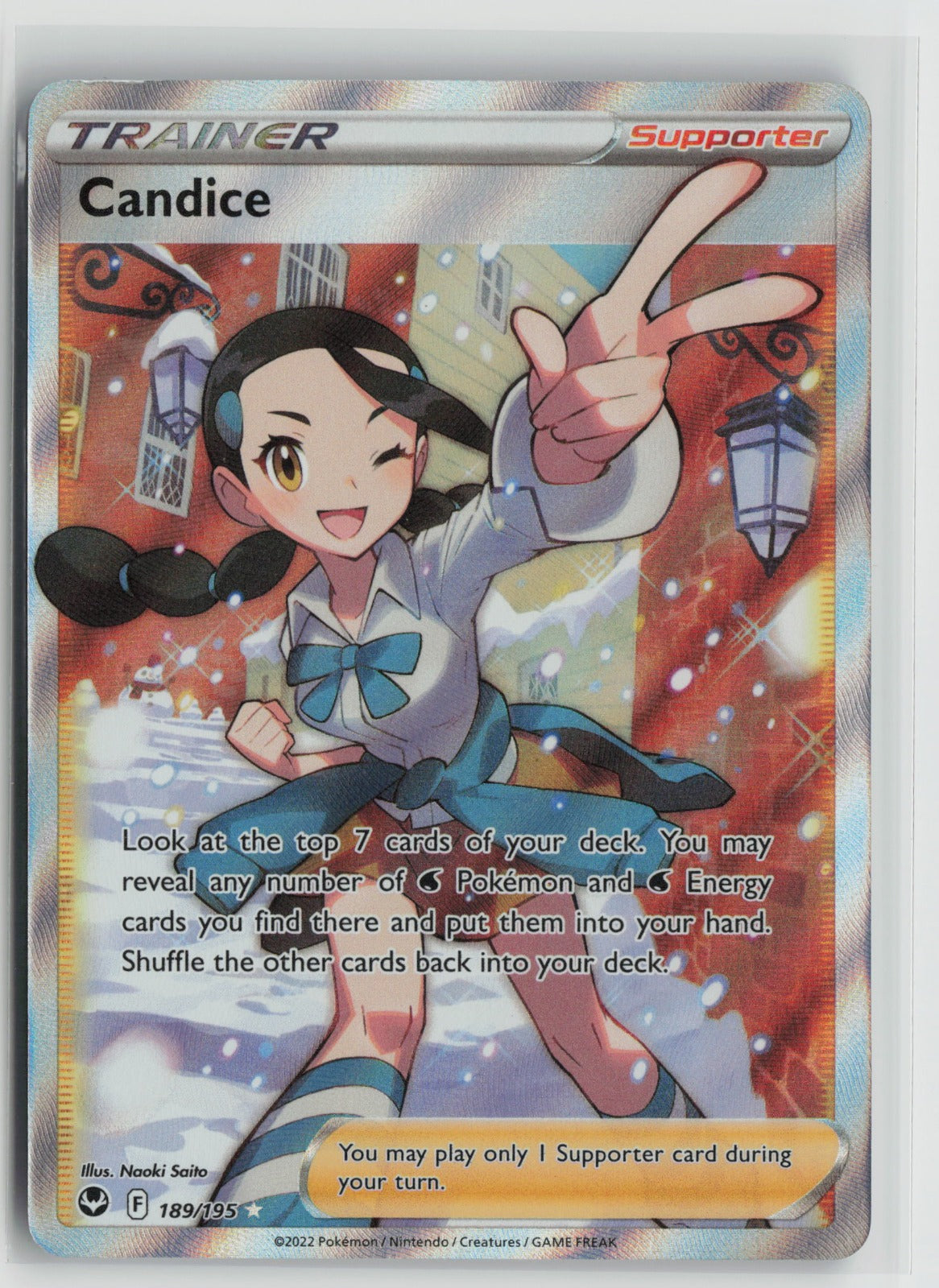 Candice (Full Art) Ultra Rare Holo SWSH12 189/195 NM