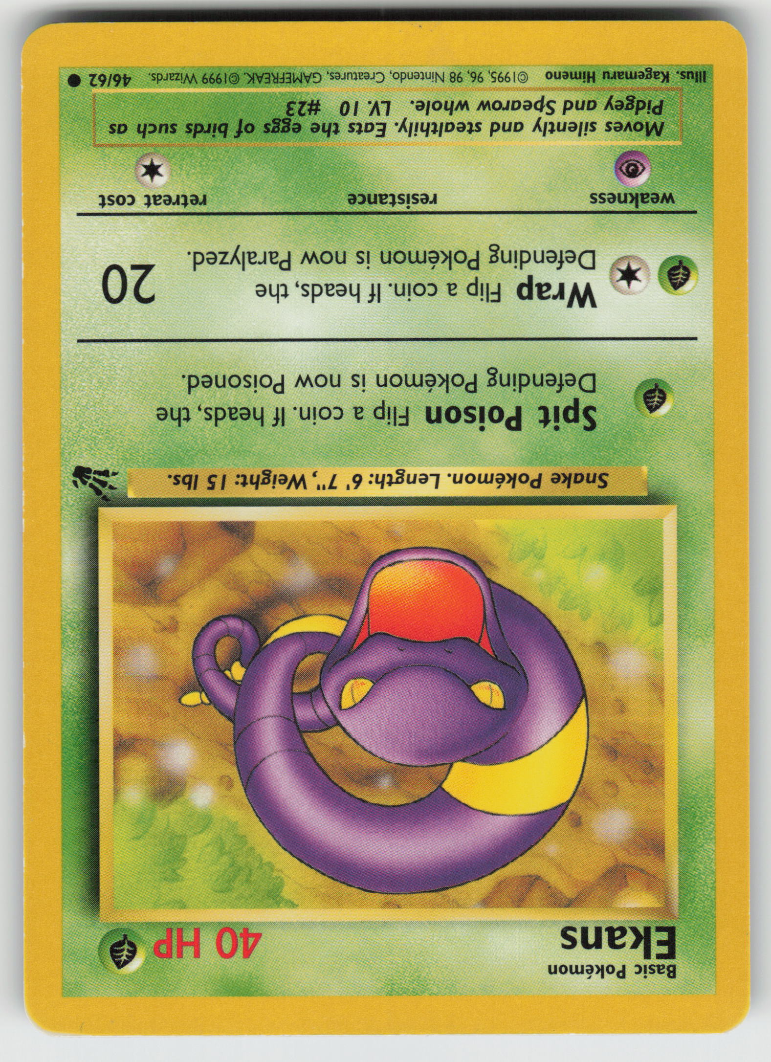 Ekans Common Fossil 46/62 LP