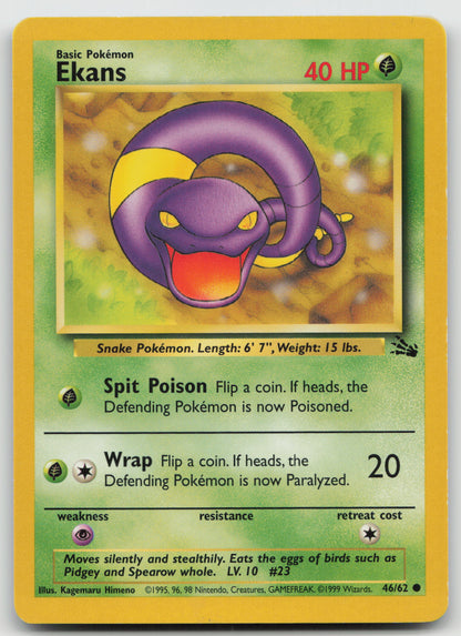 Ekans Common Fossil 46/62 LP