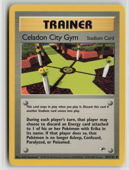 Celadon City Gym Uncommon Unlimited G1 107/132 NM