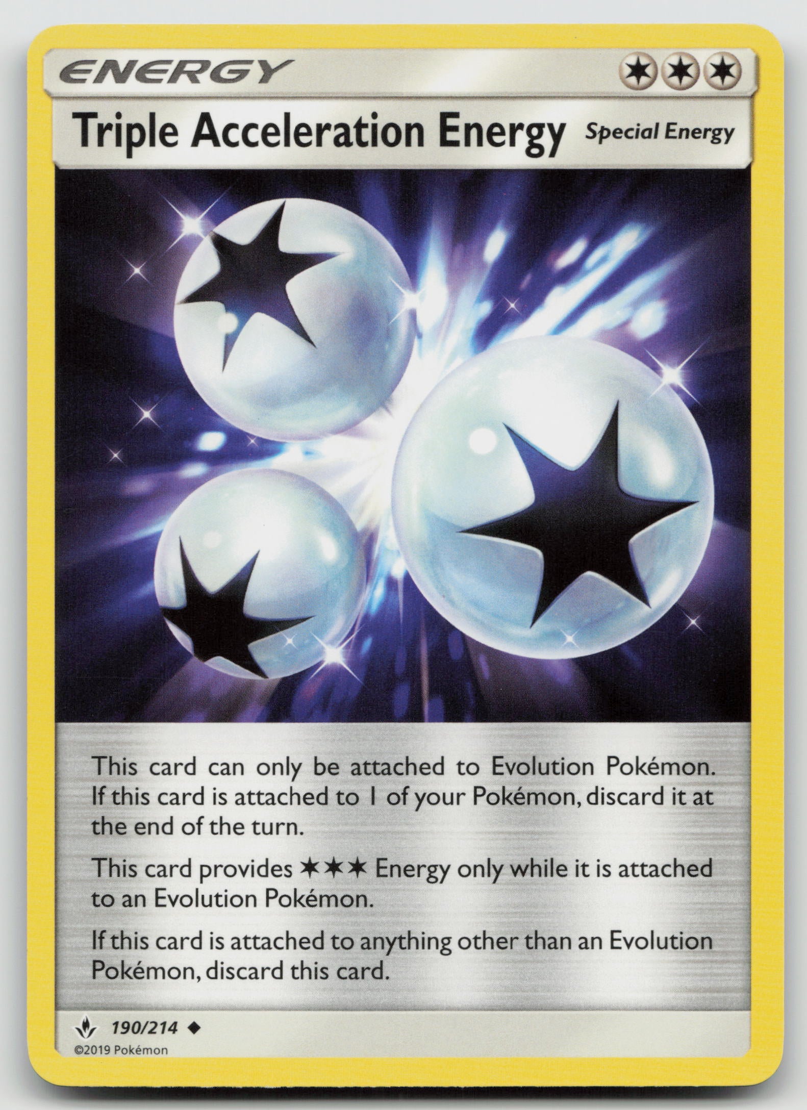 Triple Acceleration Energy Uncommon Normal SM10 190/214 NM