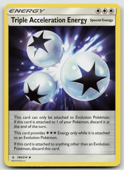 Triple Acceleration Energy Uncommon Normal SM10 190/214 NM