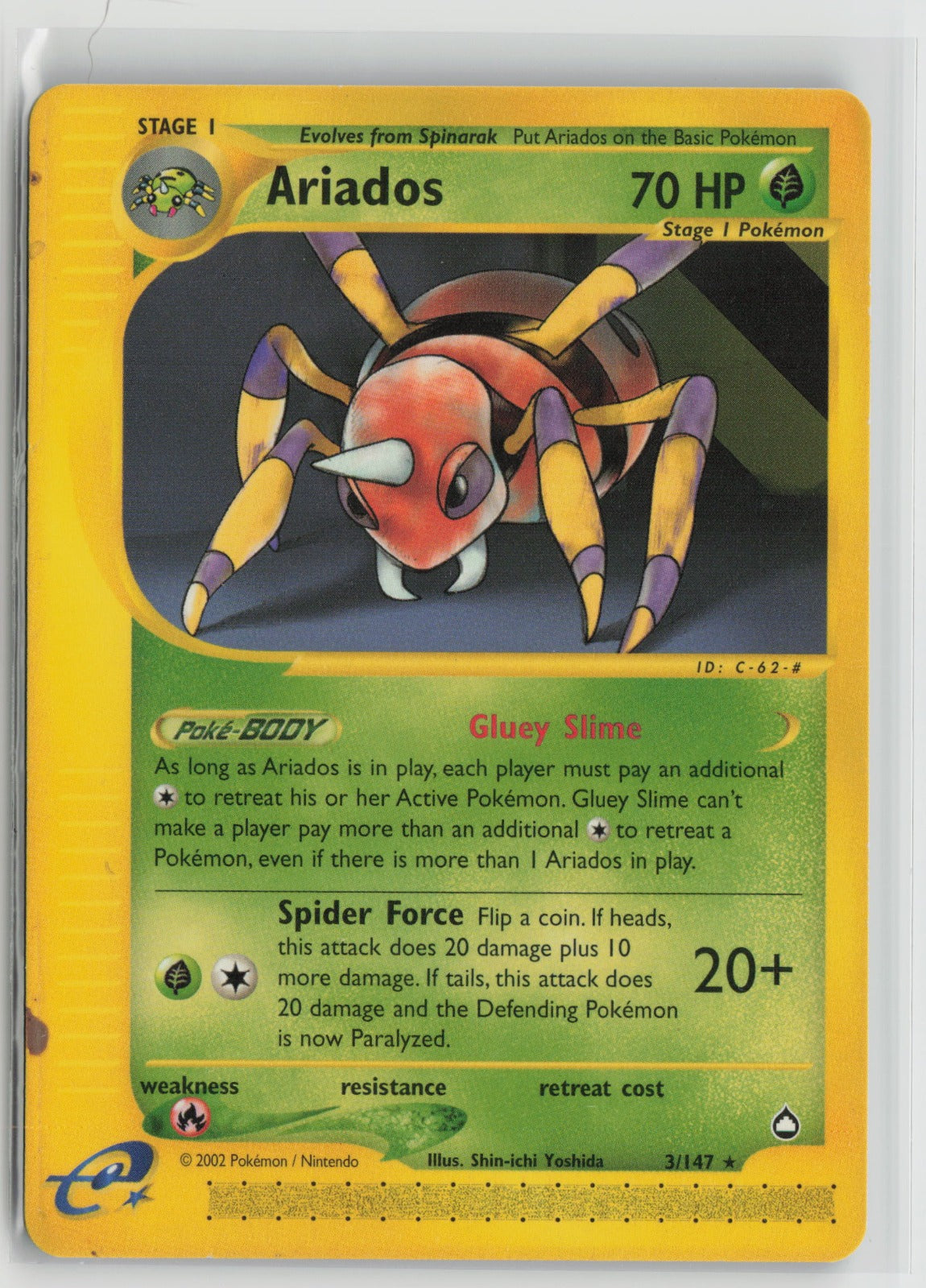 Ariados Rare AQ 003/147 HP