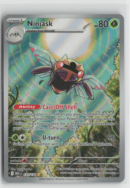 Ninjask Illustration Rare Holo MEG 137/132 NM