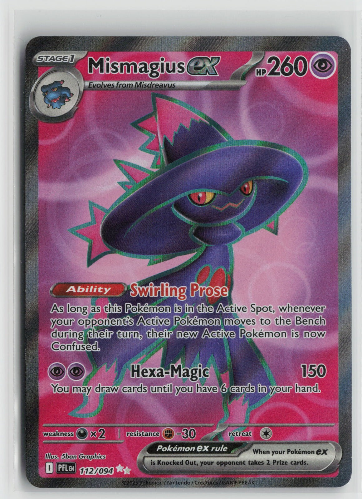 Mismagius ex Ultra Rare Holo PFL 112/094 NM