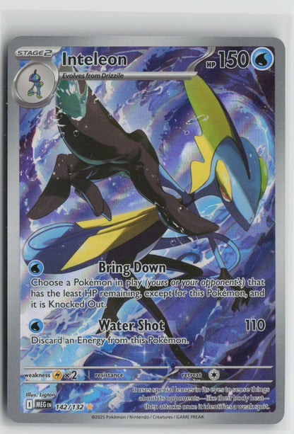 Inteleon Illustration Rare Holo MEG 142/132 NM